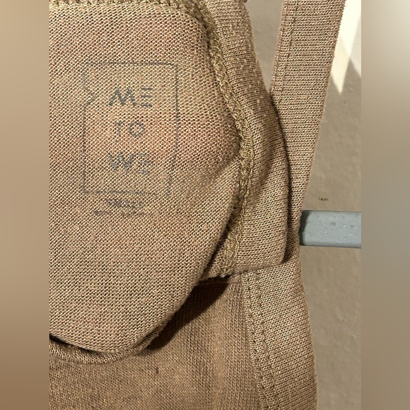 Me To We Small Brown Tan Women’S Tank Top. - Picture 6 of 7